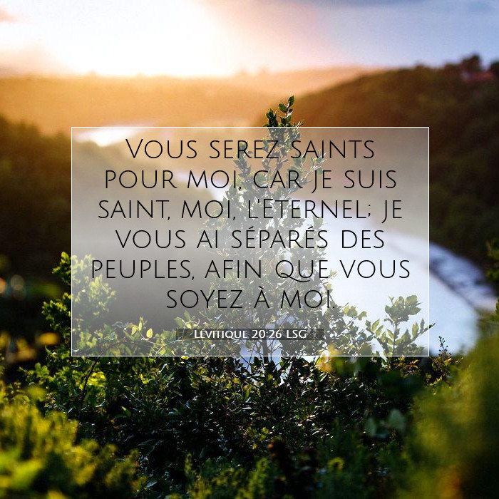Lévitique 20:26