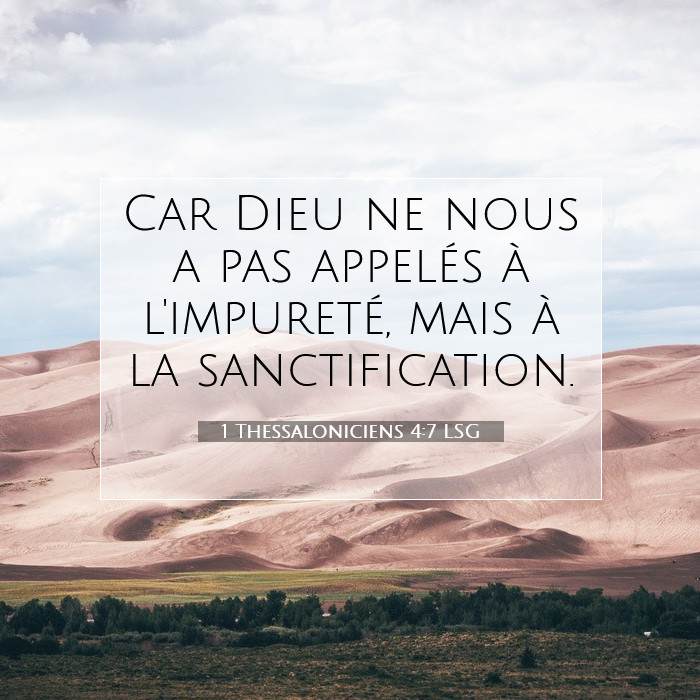 1 Thessaloniciens 4:7
