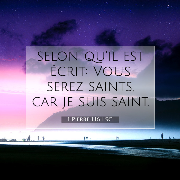 1 Pierre 1:16