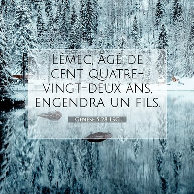 Genèse 5:28 LSG Image du verset biblique