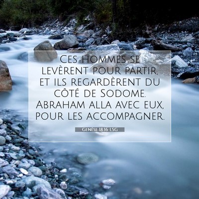Genèse 18:16 LSG Image du verset biblique