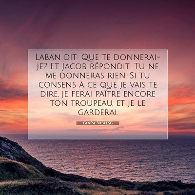 Genèse 30:31 Verset biblique expliqué