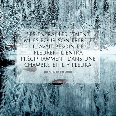 Genèse 43:30 Verset biblique expliqué