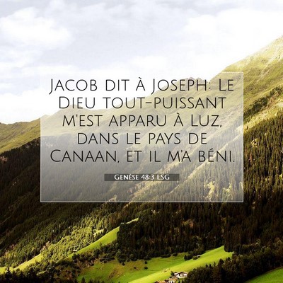 Genèse 48:3 LSG Image du verset biblique