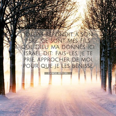 Genèse 48:9 LSG Image du verset biblique