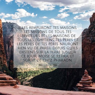 Exode 10:6 LSG Image du verset biblique