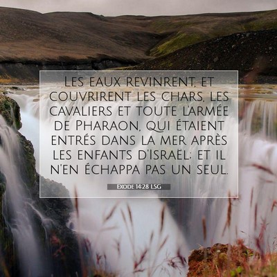 Exode 14:28 LSG Image du verset biblique