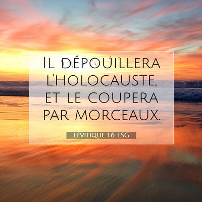 Lévitique 1:6 Verset biblique expliqué