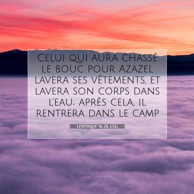 Lévitique 16:26 LSG Image du verset biblique