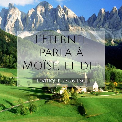 Lévitique 23:26 LSG Image du verset biblique