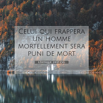 Lévitique 24:17 LSG Image du verset biblique