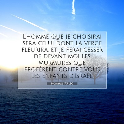 Nombres 17:5 Verset biblique expliqué