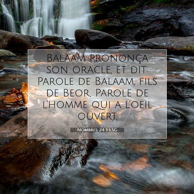 Nombres 24:3 Verset biblique expliqué