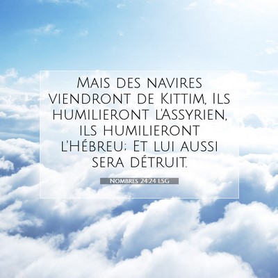 Nombres 24:24 LSG Image du verset biblique