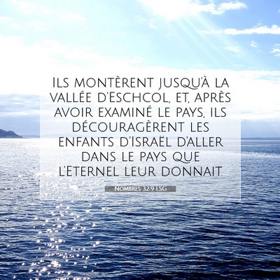 Nombres 32:9 LSG Image du verset biblique