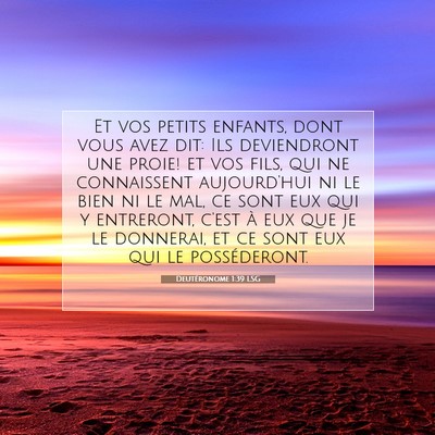 Deutéronome 1:39 LSG Image du verset biblique