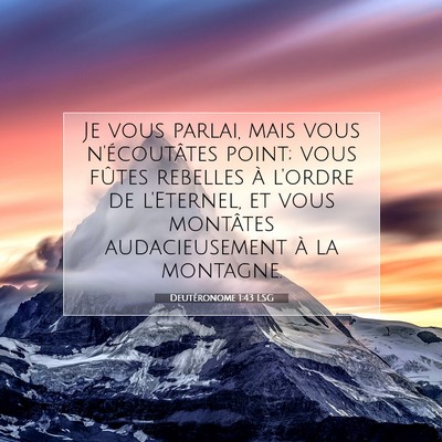 Deutéronome 1:43 LSG Image du verset biblique