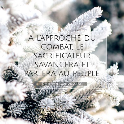 Deutéronome 20:2 LSG Image du verset biblique