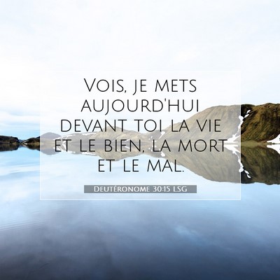 Deutéronome 30:15 LSG Image du verset biblique