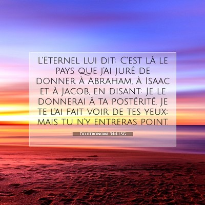 Deutéronome 34:4 LSG Image du verset biblique