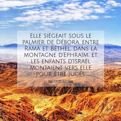 Juges 4:5 LSG Image du verset biblique
