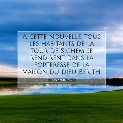 Juges 9:46 LSG Image du verset biblique