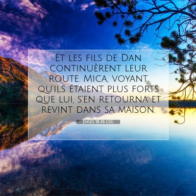 Juges 18:26 Verset biblique expliqué