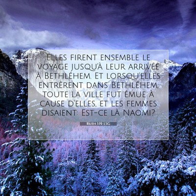 Ruth 1:19 LSG Image du verset biblique