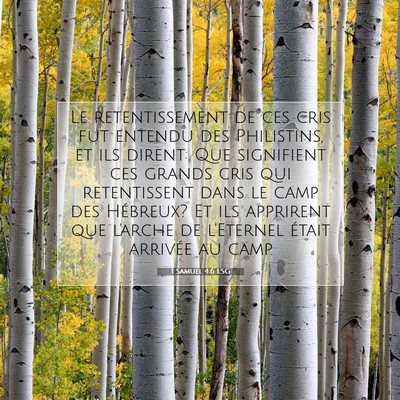 1 Samuel 4:6 Verset biblique expliqué