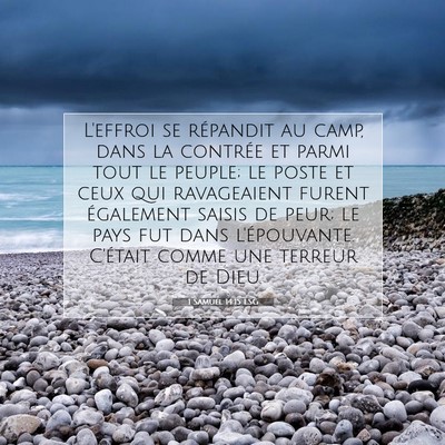 1 Samuel 14:15 Verset biblique expliqué