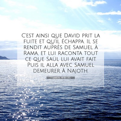 1 Samuel 19:18 Verset biblique expliqué