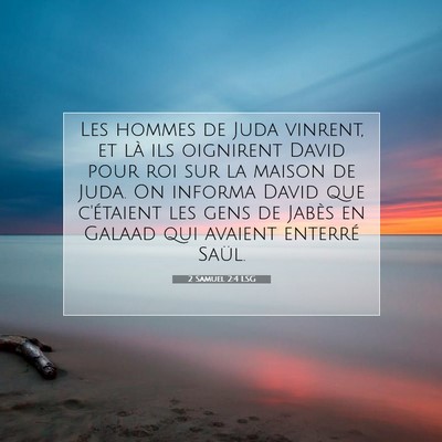 2 Samuel 2:4 LSG Image du verset biblique