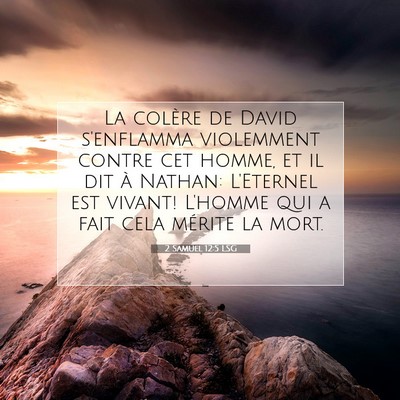 2 Samuel 12:5 LSG Image du verset biblique
