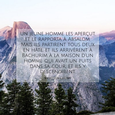 2 Samuel 17:18 LSG Image du verset biblique