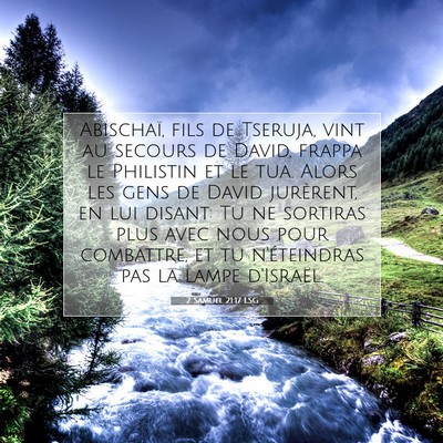 2 Samuel 21:17 LSG Image du verset biblique