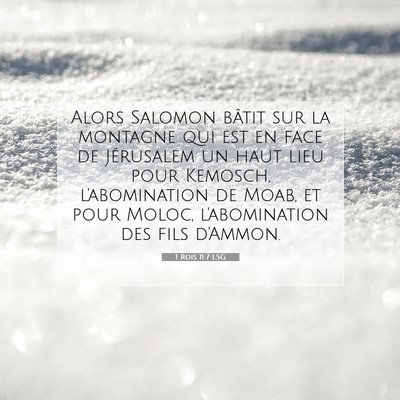 1 Rois 11:7 LSG Image du verset biblique