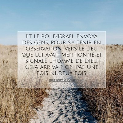2 Rois 6:10 LSG Image du verset biblique