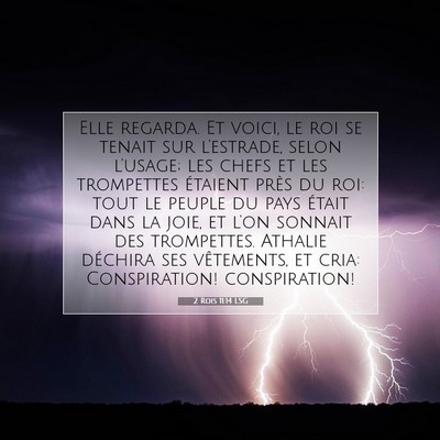 2 Rois 11:14 LSG Image du verset biblique