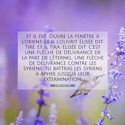 2 Rois 13:17 LSG Image du verset biblique