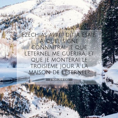 2 Rois 20:8 LSG Image du verset biblique