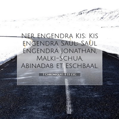 1 Chroniques 8:33 LSG Image du verset biblique