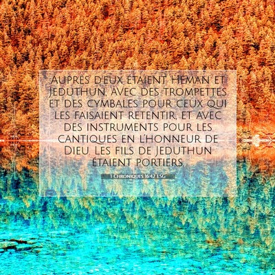 1 Chroniques 16:42 Verset biblique expliqué