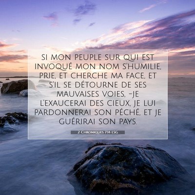 2 Chroniques 7:14 LSG Image du verset biblique