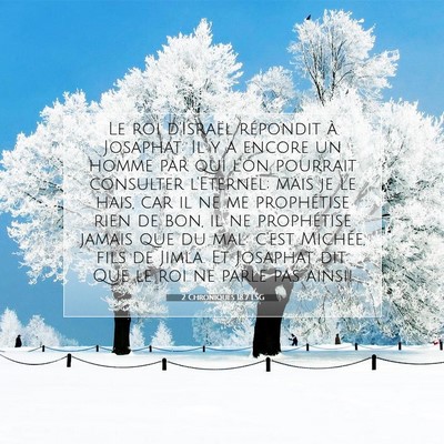 2 Chroniques 18:7 LSG Image du verset biblique