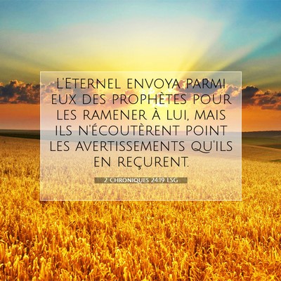 2 Chroniques 24:19 LSG Image du verset biblique
