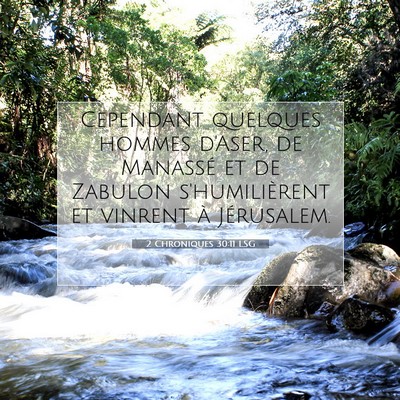 2 Chroniques 30:11 LSG Image du verset biblique