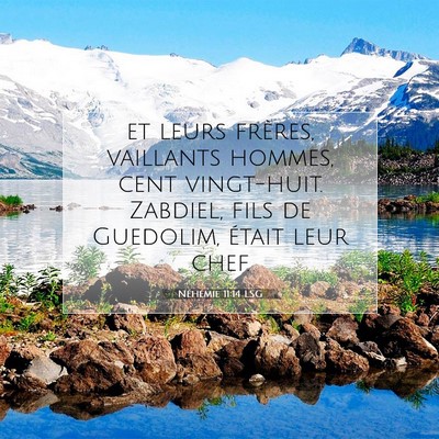 Néhémie 11:14 Verset biblique expliqué