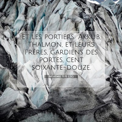 Néhémie 11:19 Verset biblique expliqué