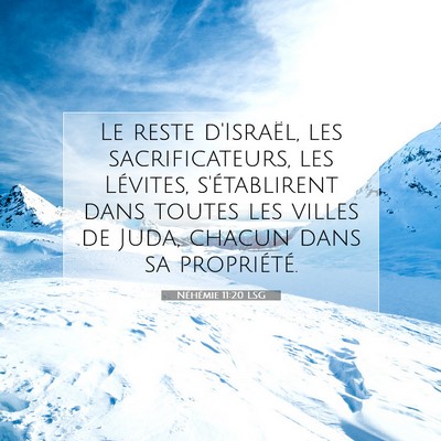 Néhémie 11:20 Verset biblique expliqué