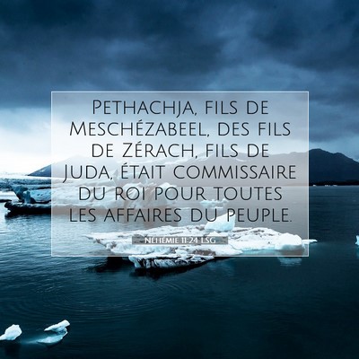 Néhémie 11:24 Verset biblique expliqué